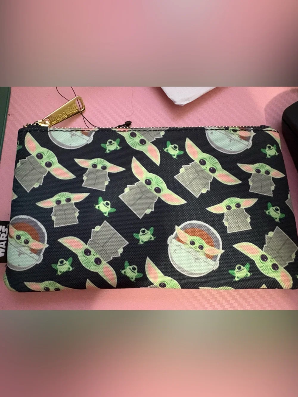 Star Wars Grogu Baby Yoda Zipper Makeup Bag Mandalorian